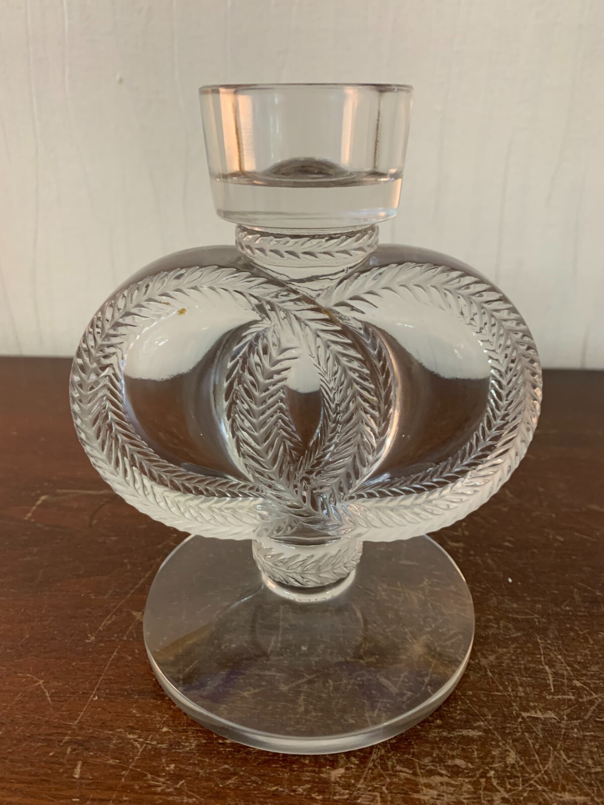 Malmaison Crystal Candle Holder By Lalique