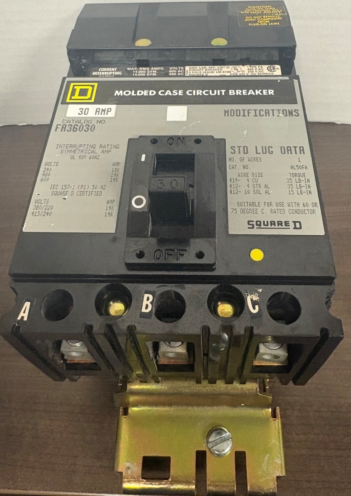 🔥SQUARE D FA36030 CIRCUIT BREAKER 30 AMP 600V - FULLY TESTED🔥