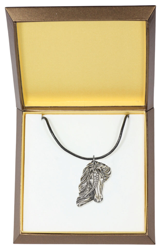 Brown Horse - Necklace With Horse, Silver Plated Pendant For The Horse Fan