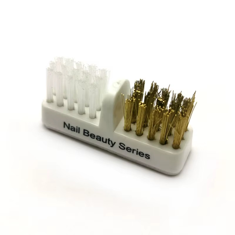 1Pcs Nail Drill Bit Brush Plastic & Copper Wire Clean Brushes Dust Cleaning Nail