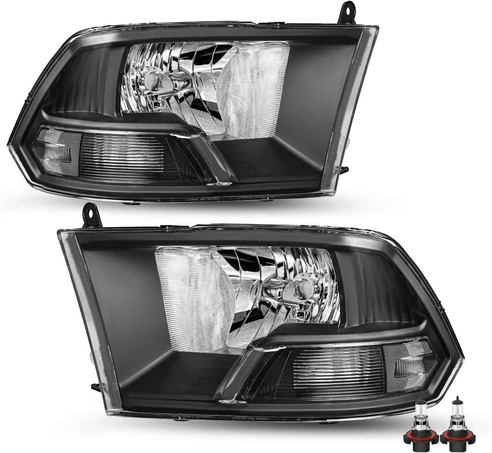 Headlight Assembly Compatible with 2009-2012 Dodge Ram 1500 2500 3500 Pickup Dri