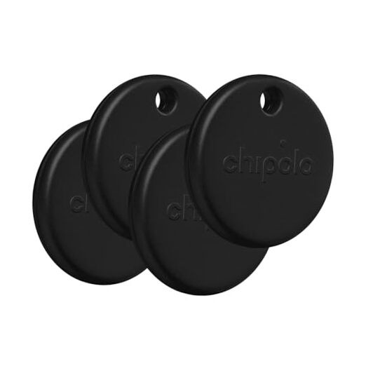  POP Tracker Tag - Colorful, Compatible, Loud Bluetooth Tracker with 4X Black