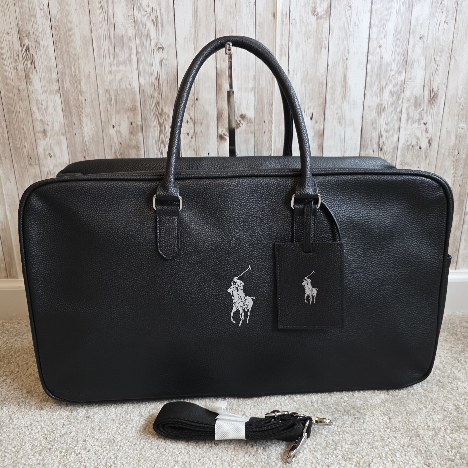 Polo Ralph Lauren Black Luggage & Travel Bag New