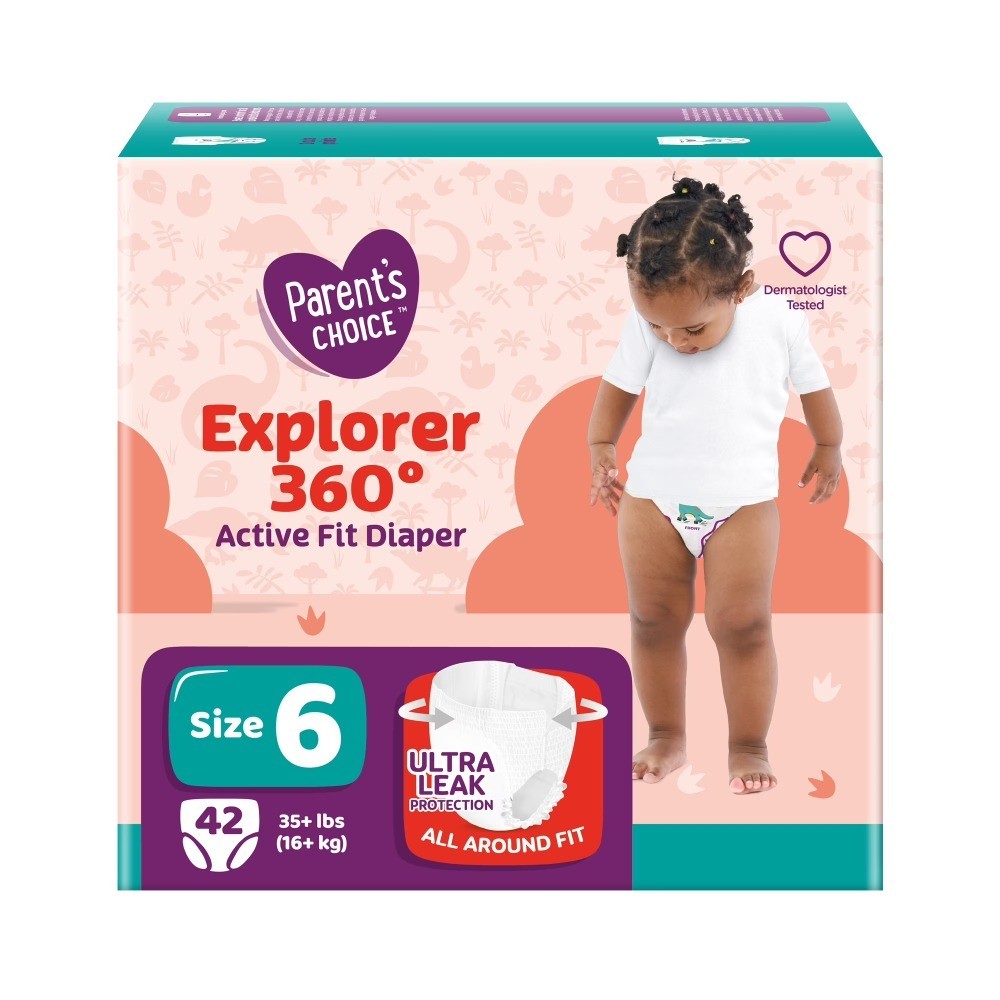 360 Active Fit Diaper Pants Size 6 42 Count Baby Disposable Underwear for