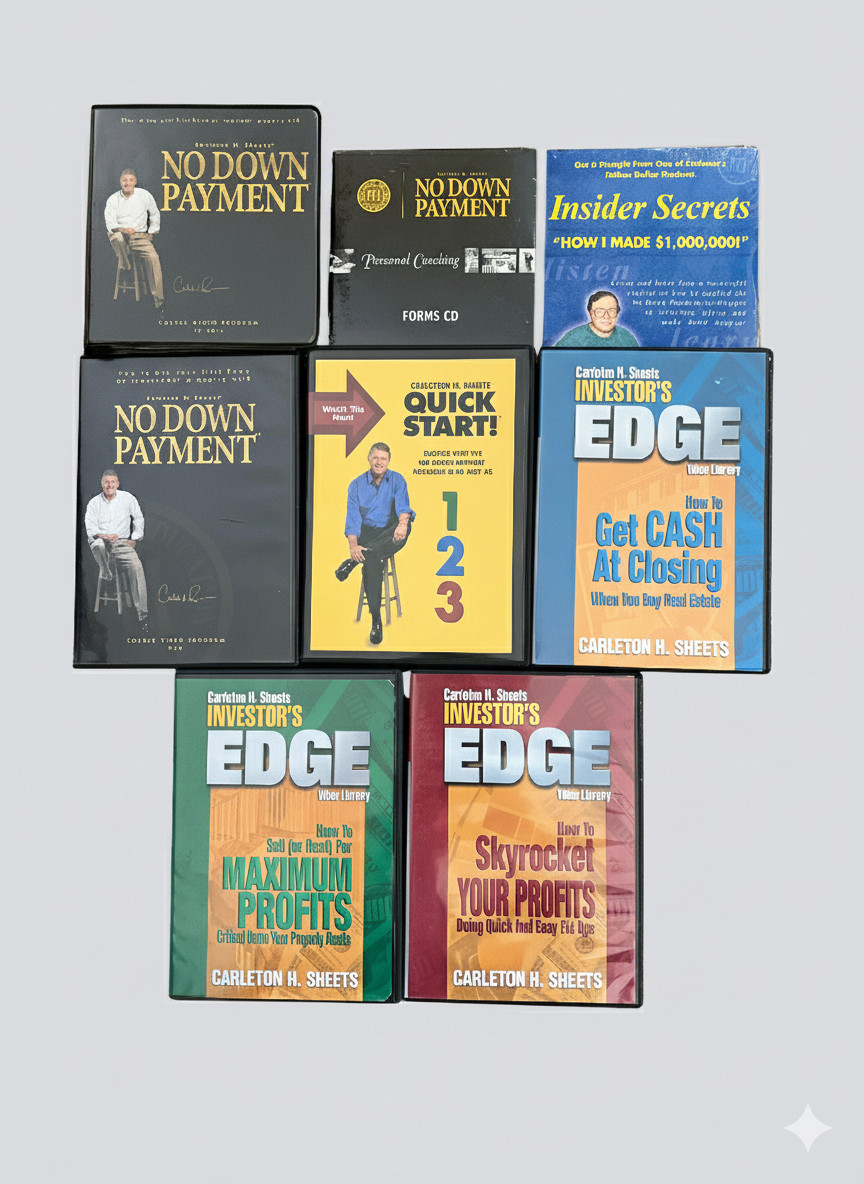 Carleton Sheets Real Estate Course No Money Down Investor's Edge Insider Secrets