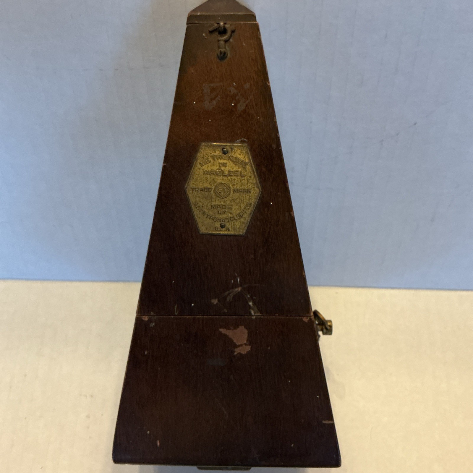 Vintage Seth Thomas Metronome De Maelzel 5504 Mechanical wood U.S. America