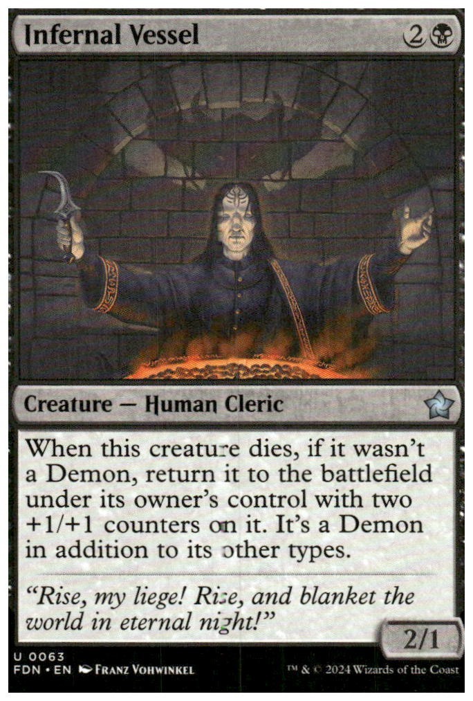 MTG Foundations Infernal Vessel #63