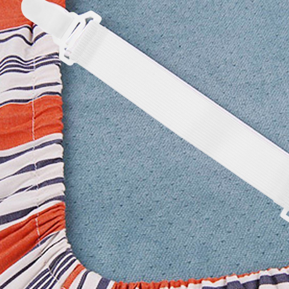 4 Pcs Fastening Belt Hook Mattress Grippers for Sliding Bedsheet Strap