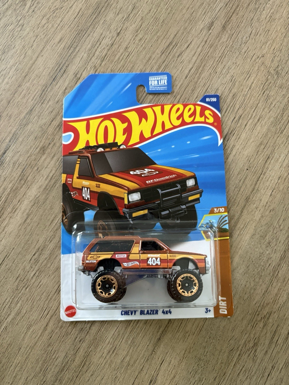 2025 Hot Wheels #81 HW Dirt 3/10 CHEVY BLAZER 4X4 Brown New Near Mint