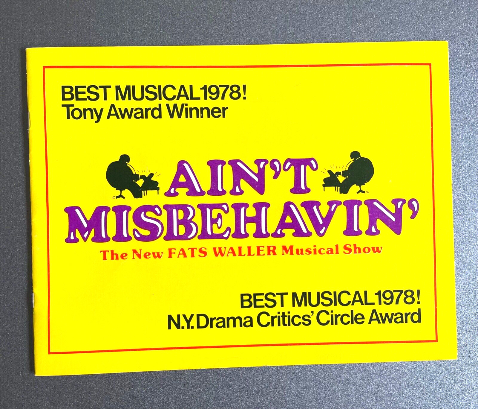 Ain't Misbehavin Musical Souvenir Program 1978 London