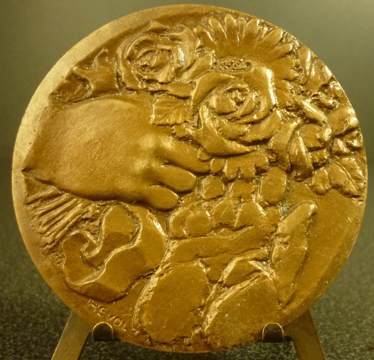 Medal Services Renderings Sc Revol Services Rendered Flower 69 MM Sunset Medal