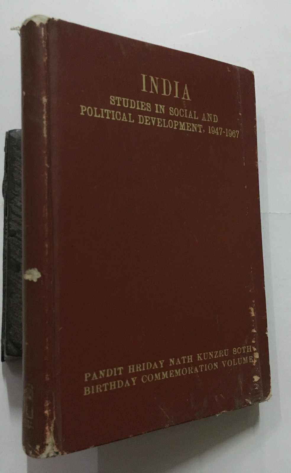 Appadorai, A (Ed): India. Studies In Social And Political Development 1947-1967