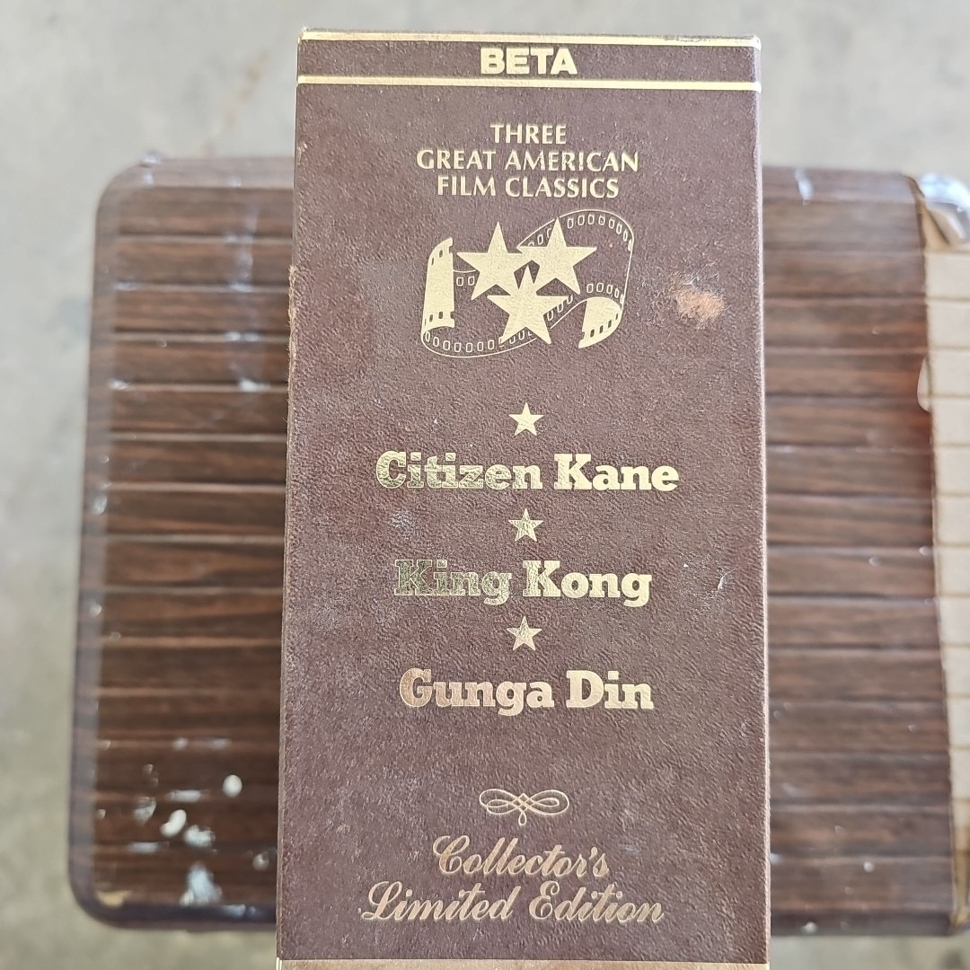 Great American Film Classics Set BETAMAX Citizen Kane, King Kong, Gunga Din