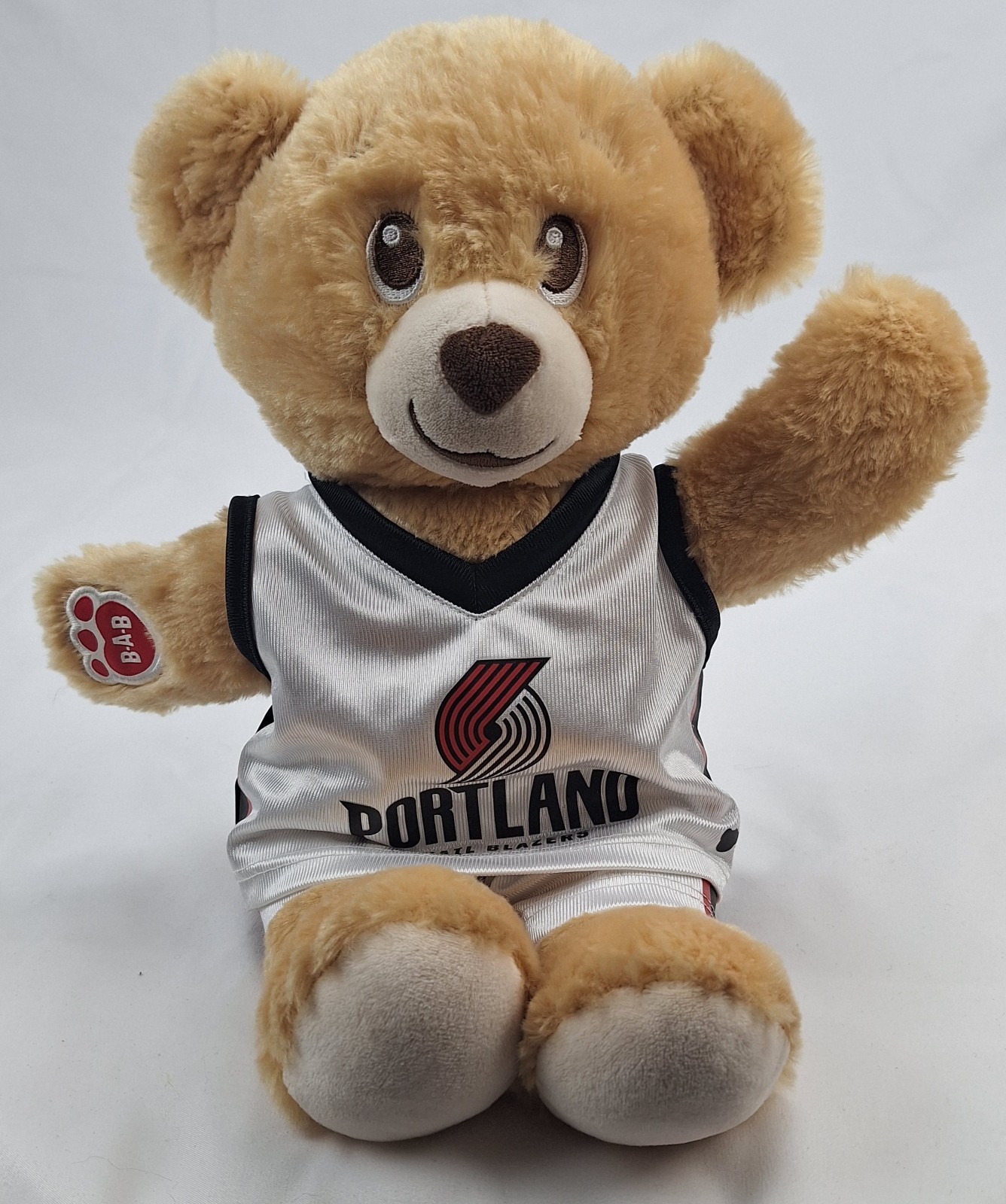 Build-a-bear Portland Trailblazers NBA Bear Plush Stuffed Animal Jersey & Shorts