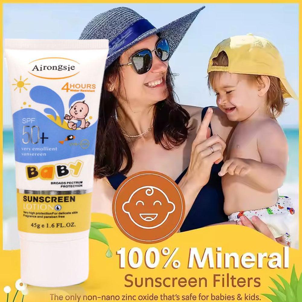 Children's Sunscreen Sunblock Cream Children Sunscreen G7J6 Moisturizing=  PLM