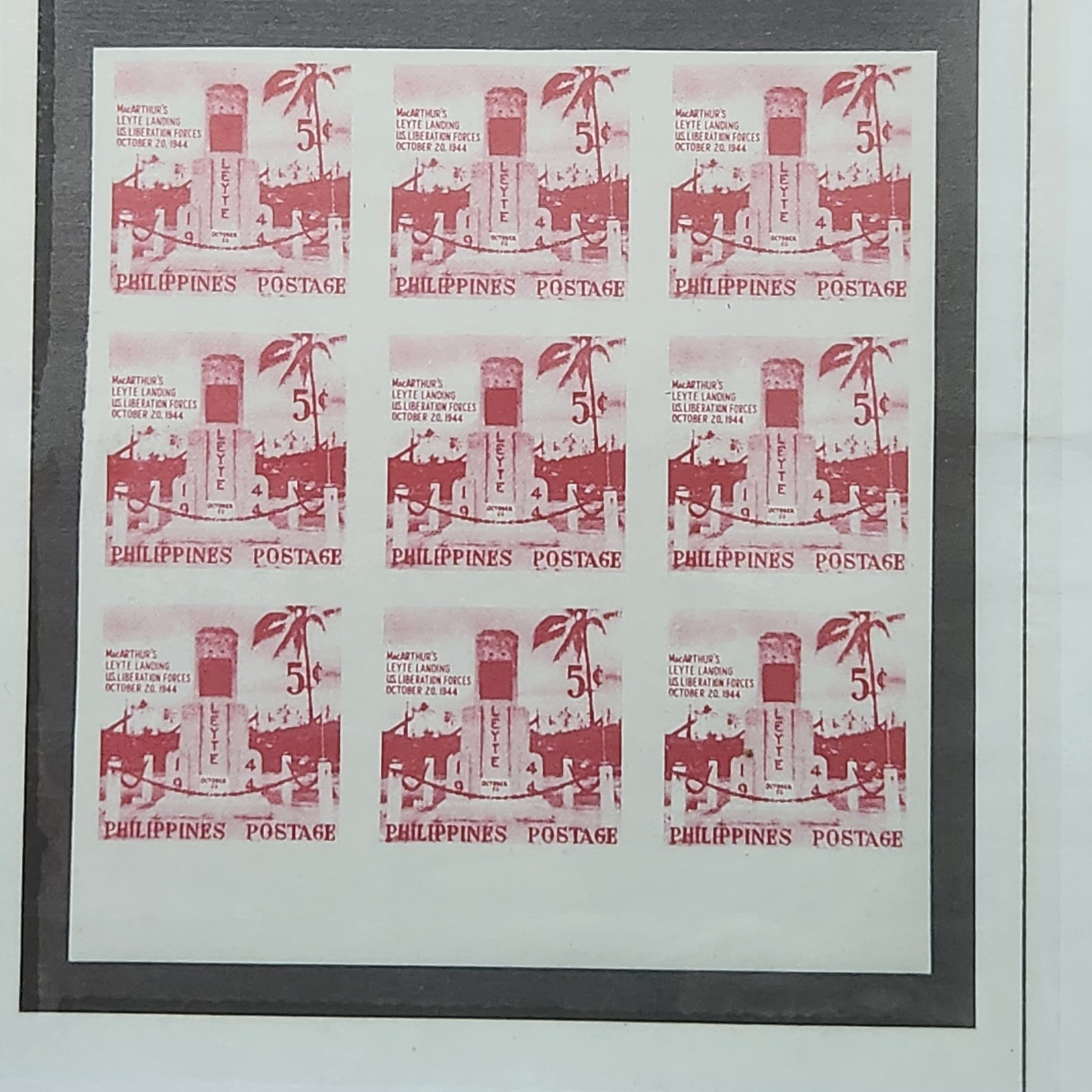 Philippines #629a Block of 9 MOGNH - CV $55 - Lot #12369