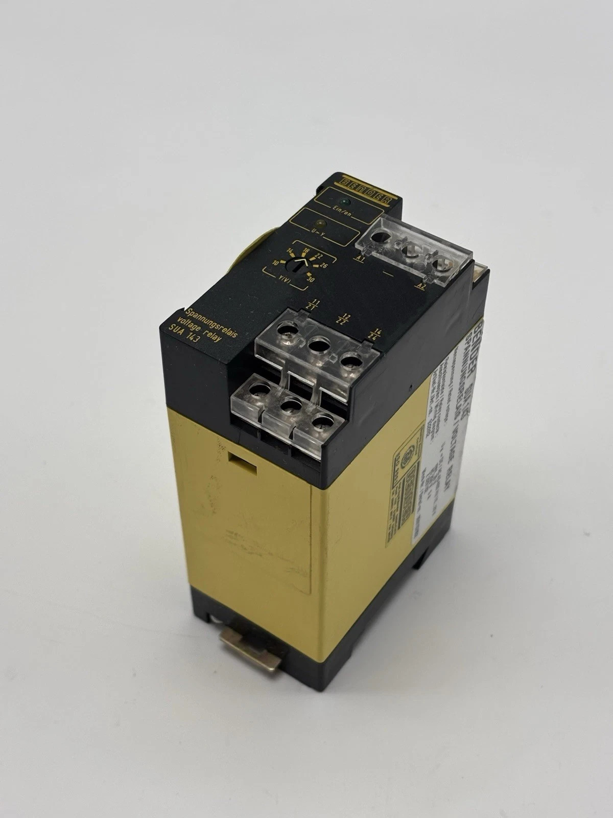 B932802 | Bender | SUA143, Voltage Relay, 10-30VAC/DC, Used