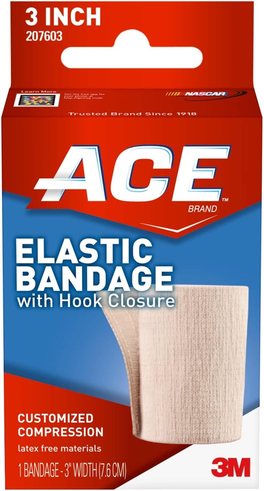ACE Elastic Bandage with Hook Closure 3 Inch 1 ea