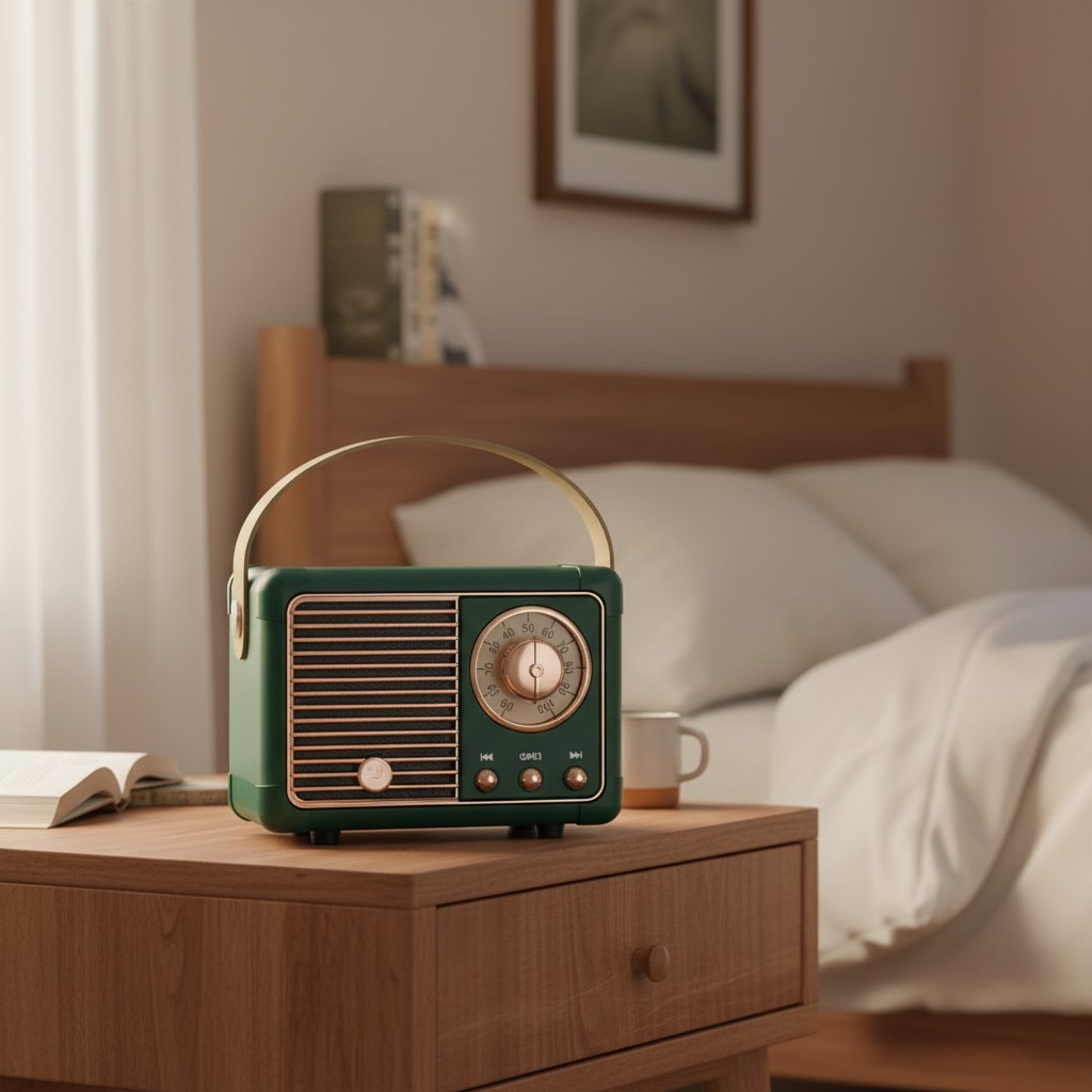 Charming Compact Retro Bluetooth Speaker - Bluetooth 5.0, USB, AUX Compatible