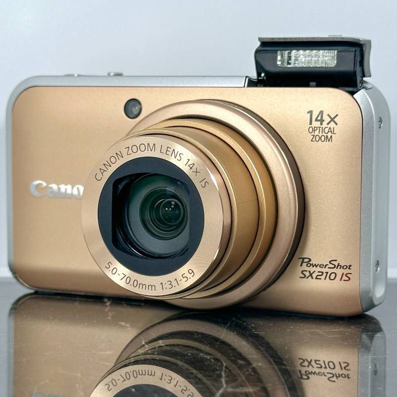 Canon PowerShot SX210 IS Gold Compact Digital Camera 14MP 14x Zoom