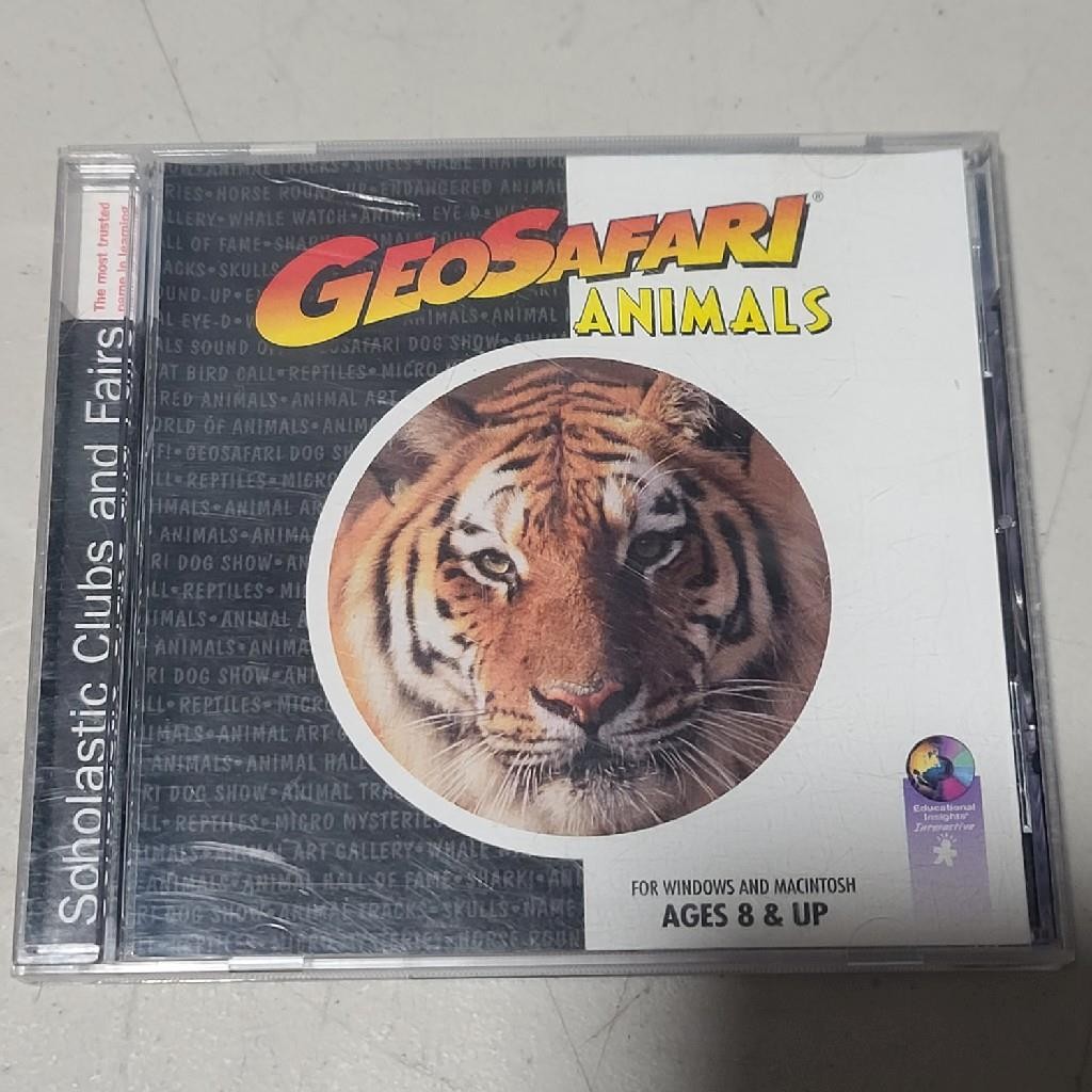 GeoSafari Animals Educational Insights 1997 CD-Rom for Windows & Mac