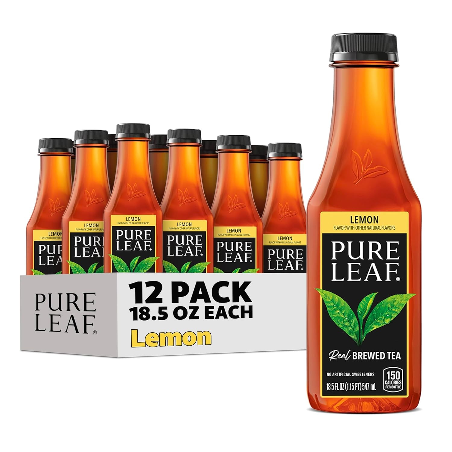 Iced Tea Sweetened Lemon Real Brewed Tea 18.5 oz Bottles