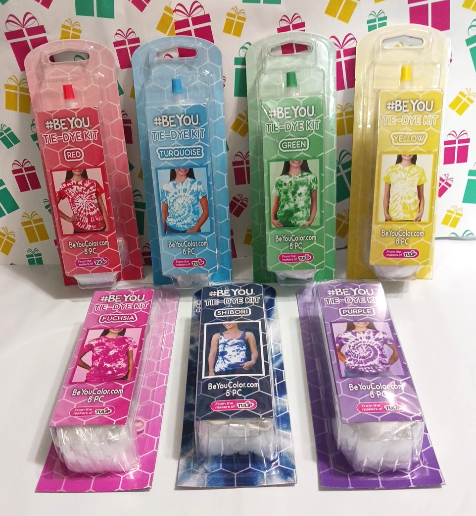 Tie Dye Kit. 7 Colors. Complete with bottles, gloves + rubber bands. Be You!