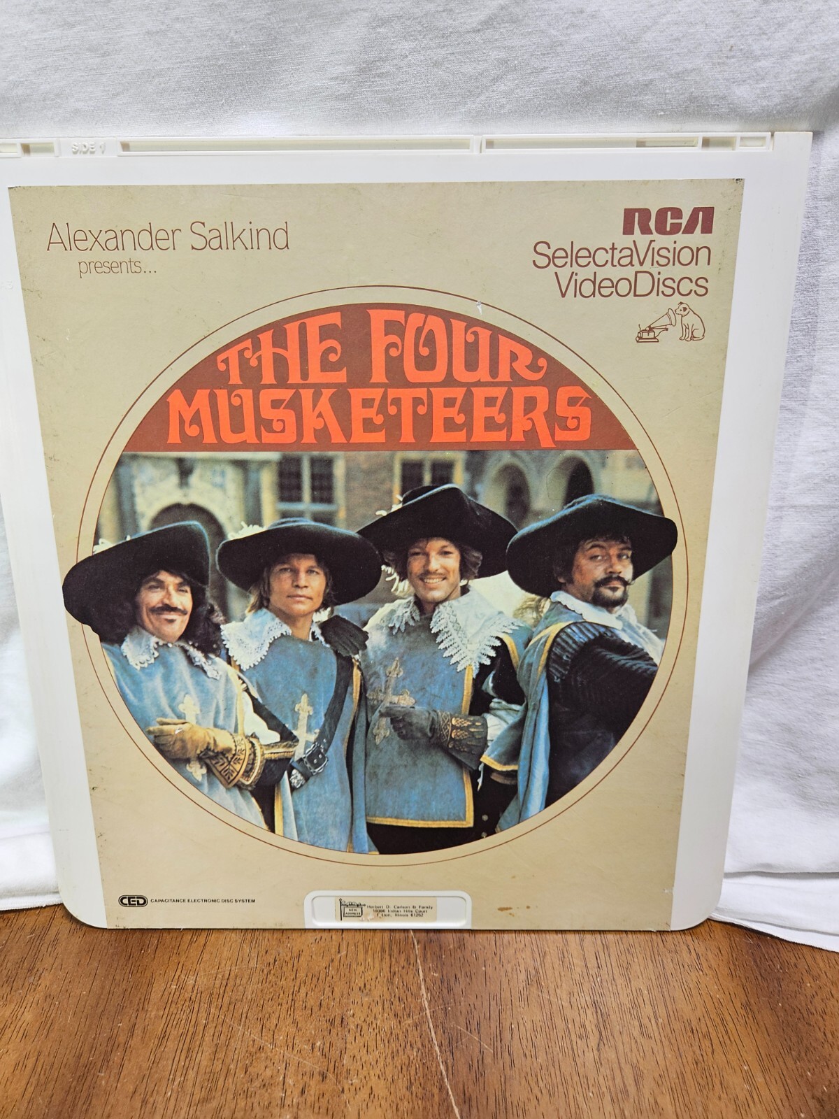 Vintage RCA Videodiscs THE FOUR MUSKETEERS SELECTAVISION Movie