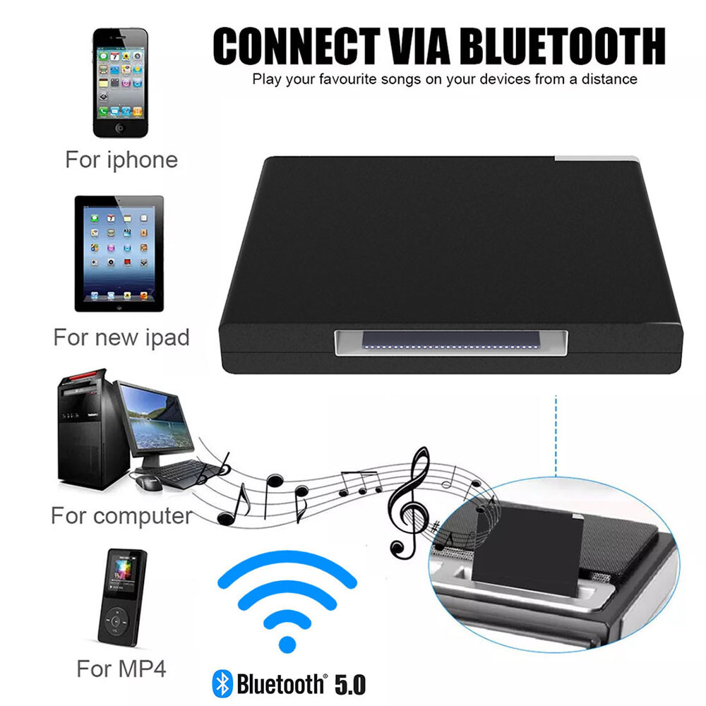 30 Pin Bluetooth 5.0 Wireless Music Receiver Adapter for iPhone Bose Sound Dock⇖