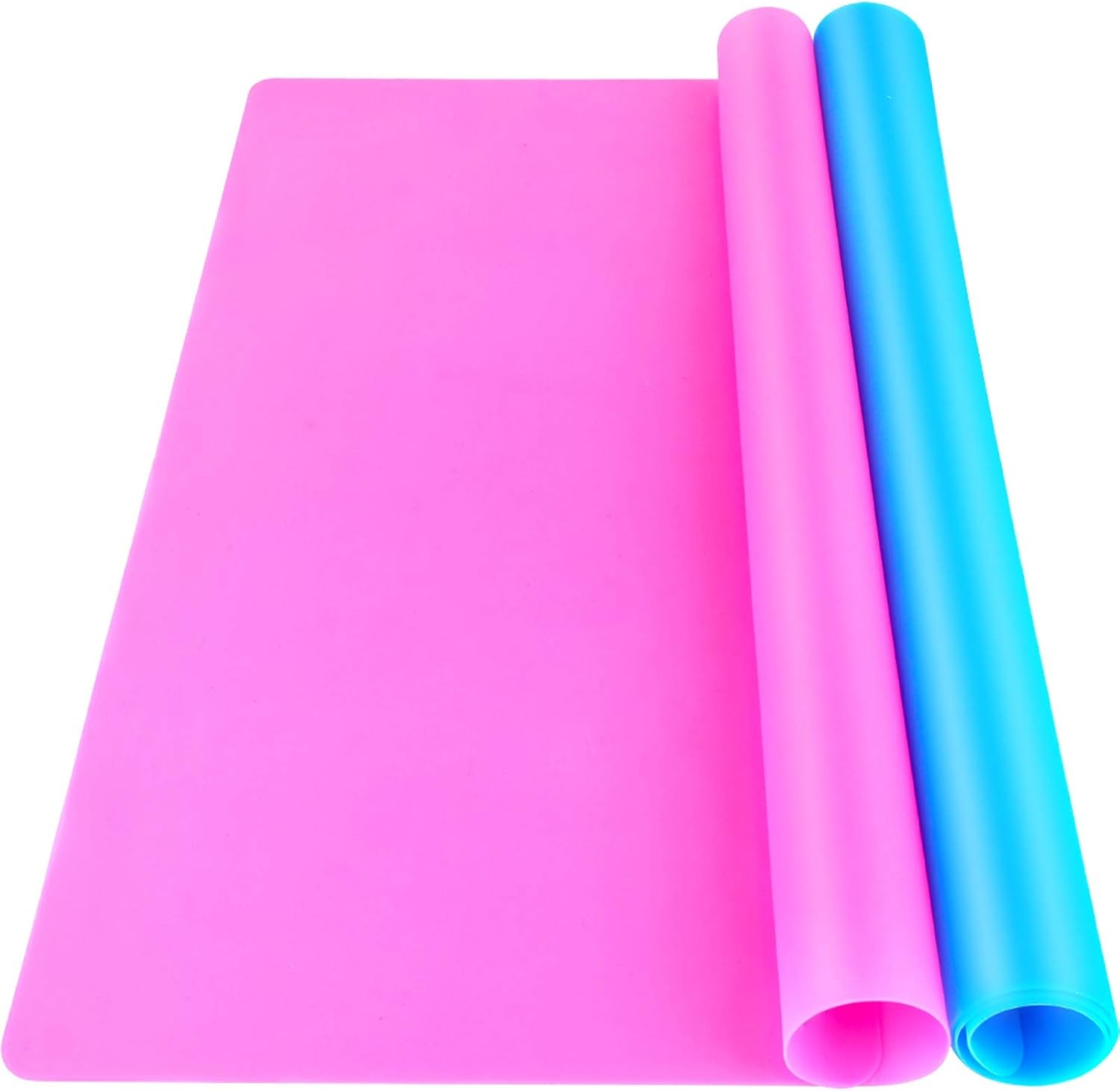 LEOBRO Silicone Mat for Resin Molds, 2 PCS 15.7" x 11.7" Playdough Mat, Silicone