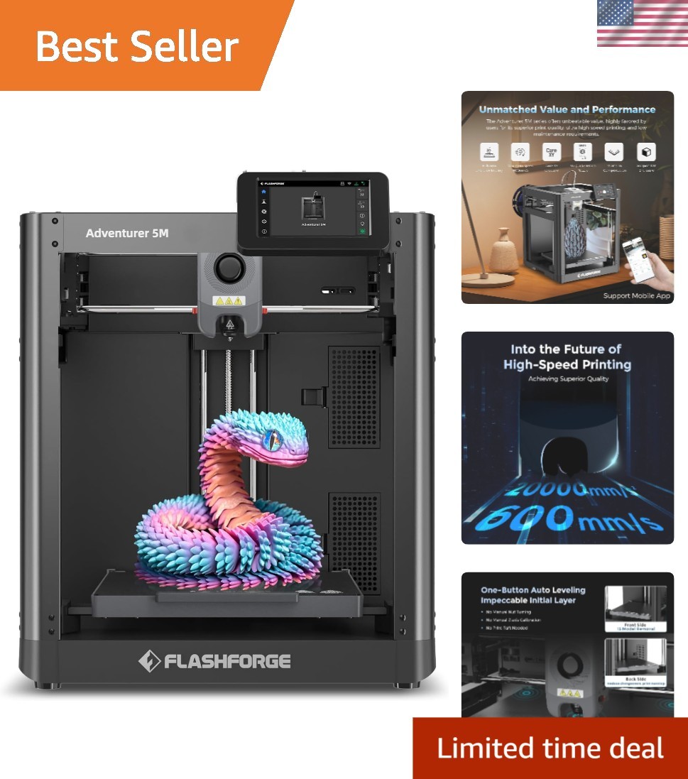 Versatile 3D Printer with High-Speed Performance - Metal Build & Smart Design