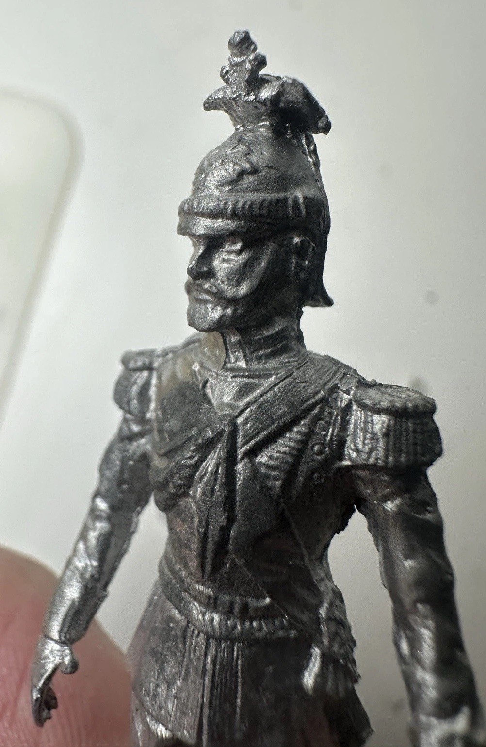 Vintage 54mm Cavalry Officer Metal Miniature Figure Saber 1970s