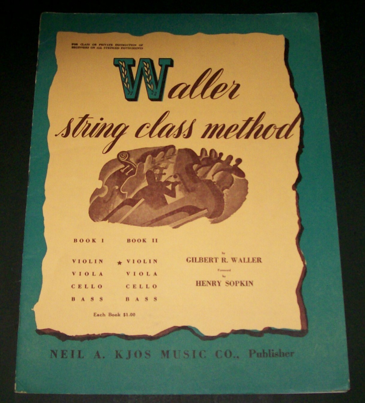 Violin Waller String Class Method Book II For Beginners Violin Viola Cello Bass