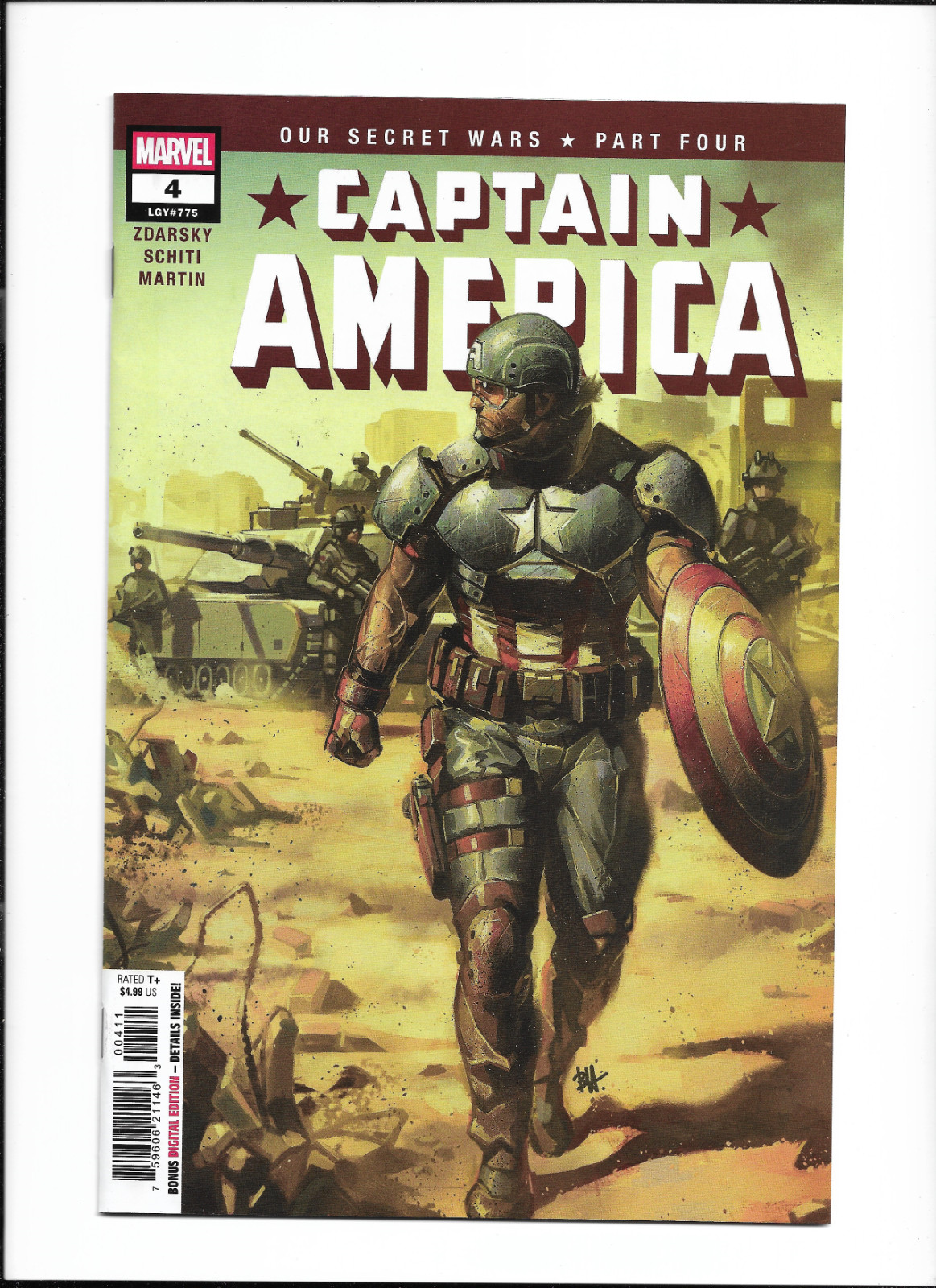 Captain America #4 2025 Marvel Comics NM Cover A