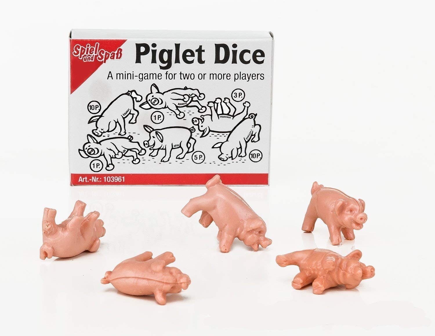 Piglet dice - Roll Your Pigs - Throw The Pigs - Simple Funny mini Game - Fami...