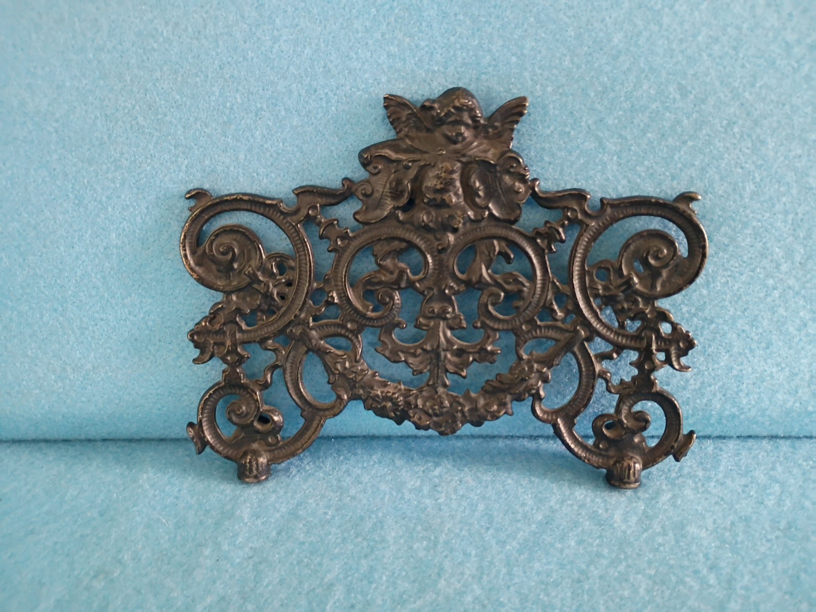 Vintage Cast Iron Window Door/Fencr Topper  Architectural Decorative Metal Art