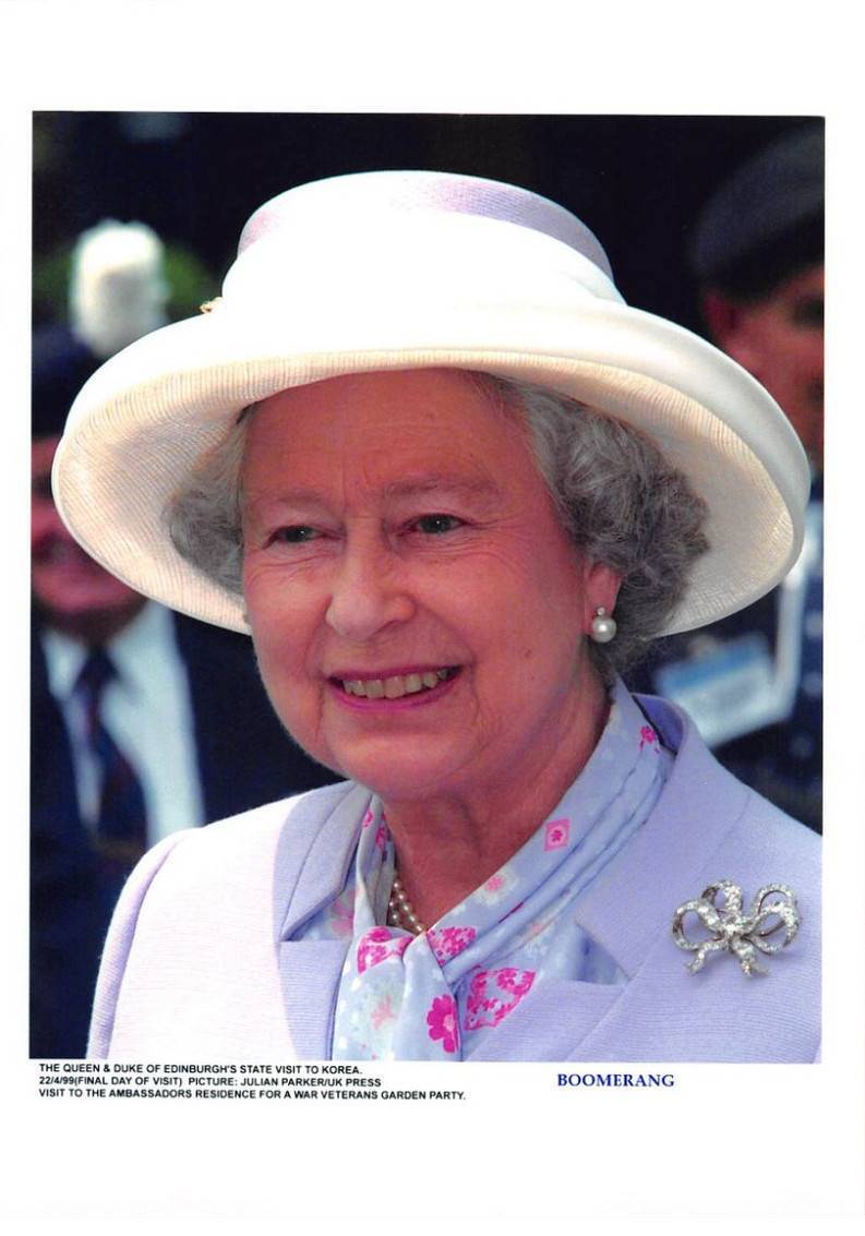 Press Photo MLE10667 Approximately 30x20 Cm Queen Elizabeth II Of England Duke