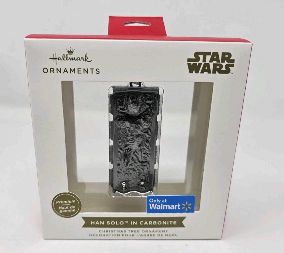 Star Wars Han Solo NEW Hallmark Christmas Ornament  Carbonite Premium Metal