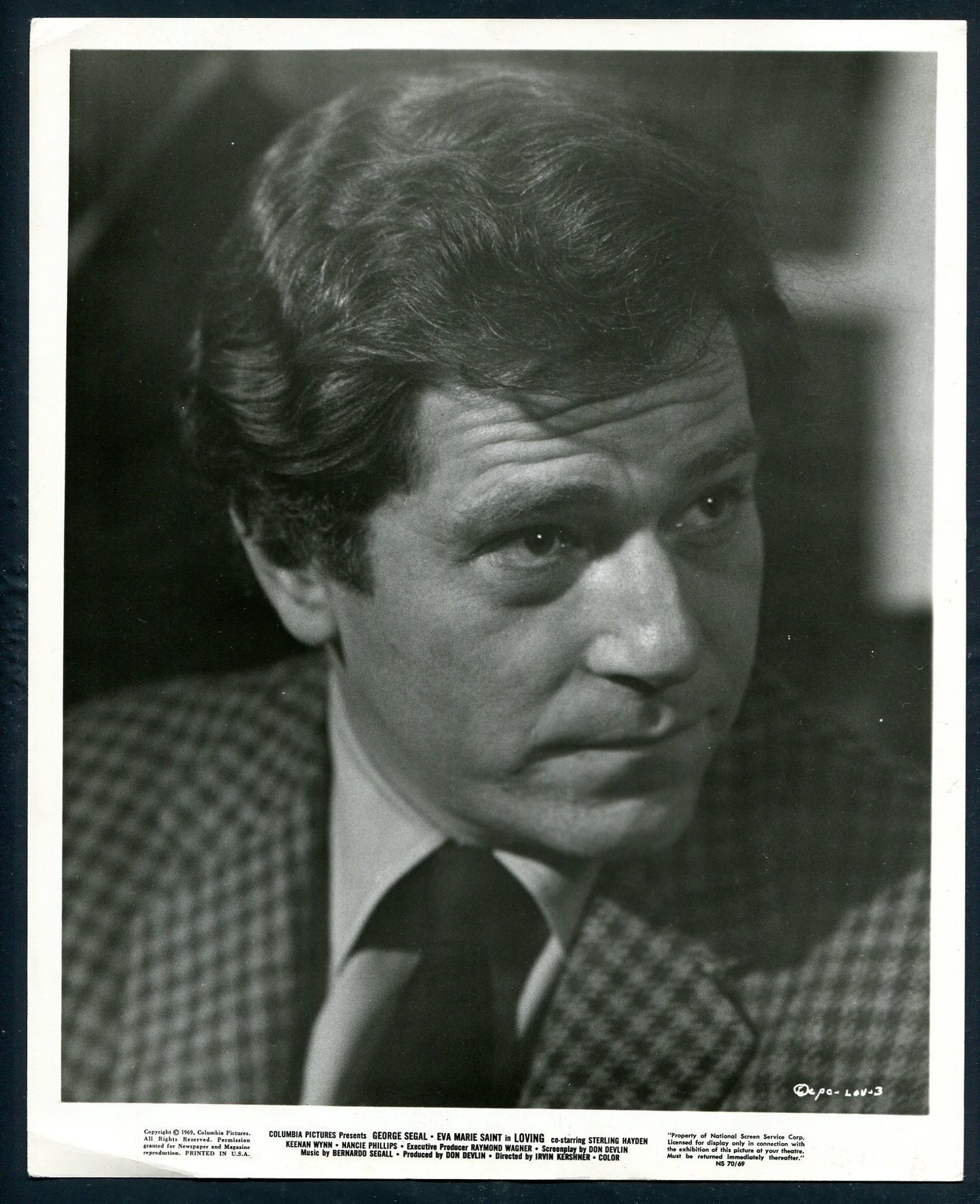 GEORGE SEGAL in  Loving '69 LOOKING SIDEWAYS