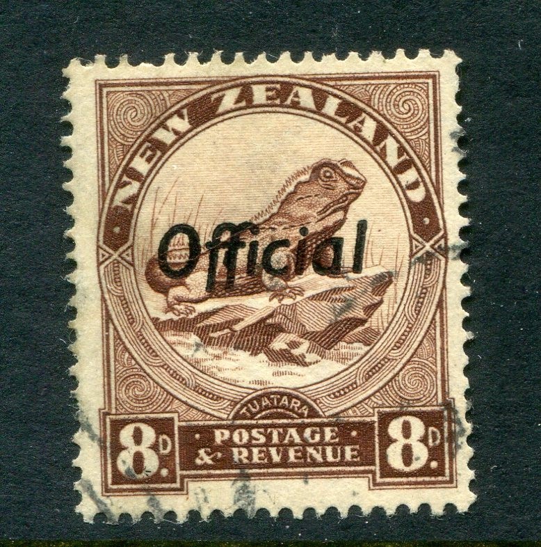 New Zealand #O68B Official Overprint 8 P. [Used]