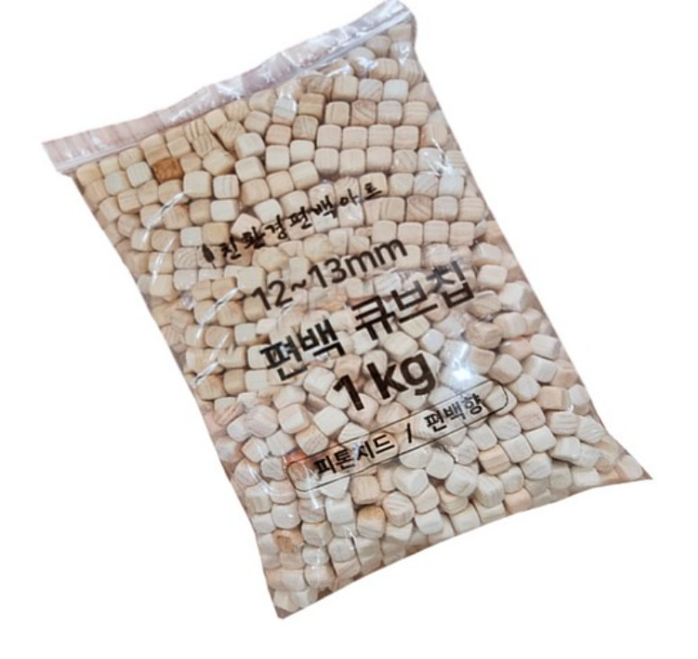 Korean Hinoki Cypress Wood Cube Chips for Pillow / Air Freshener / 1kg