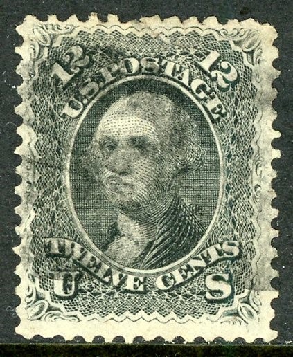 US Scott # 69 1861 12¢ Washington minor flaw used