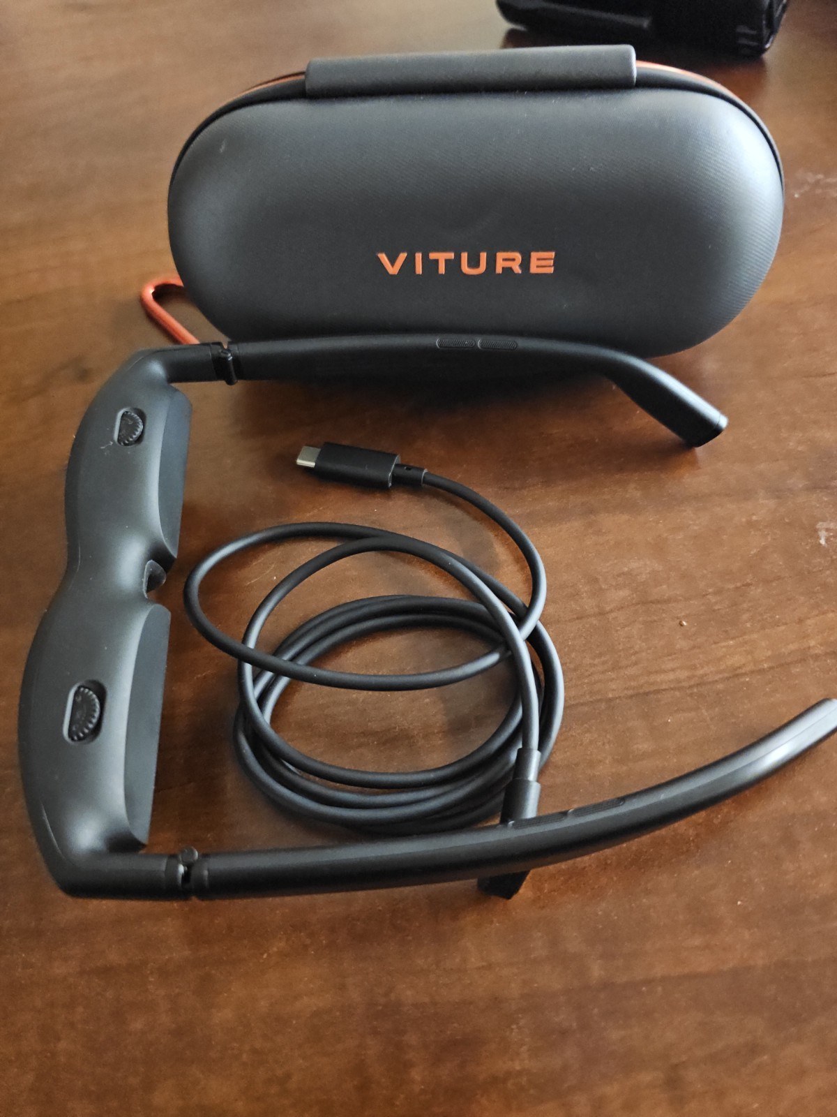 Viture Smart Glasses USB-C Connectivity, Includes USB-C Cable and Carrying Case