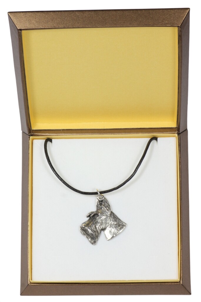 Scottish Terrier I - Dog Collar In Gift Box, Silver Plated