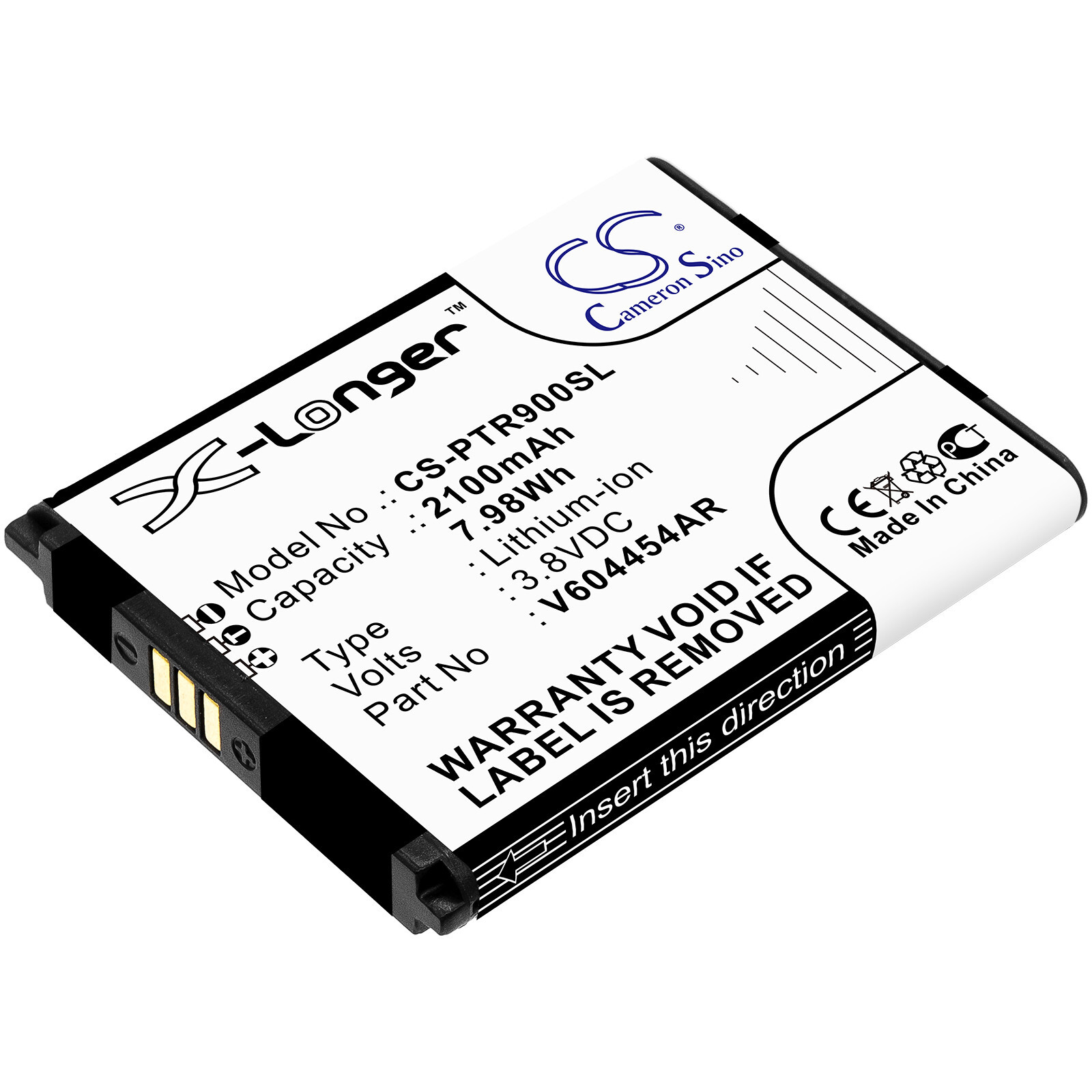 Battery 2100mAh Type V604454AR FWCR900BATS for Verizon MHS900LS MHS900LPP