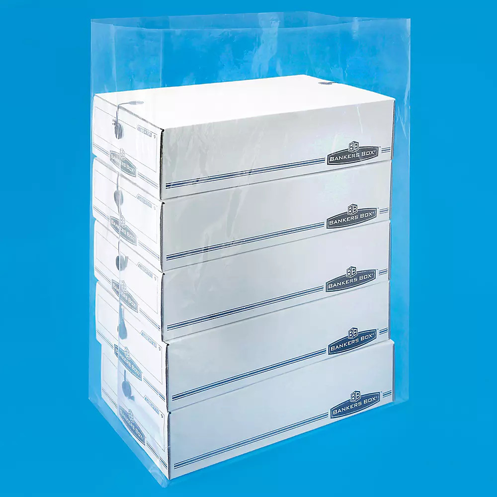 Pack of 250 16 x 10 x 32" 3 Mil Gusseted Poly Bags