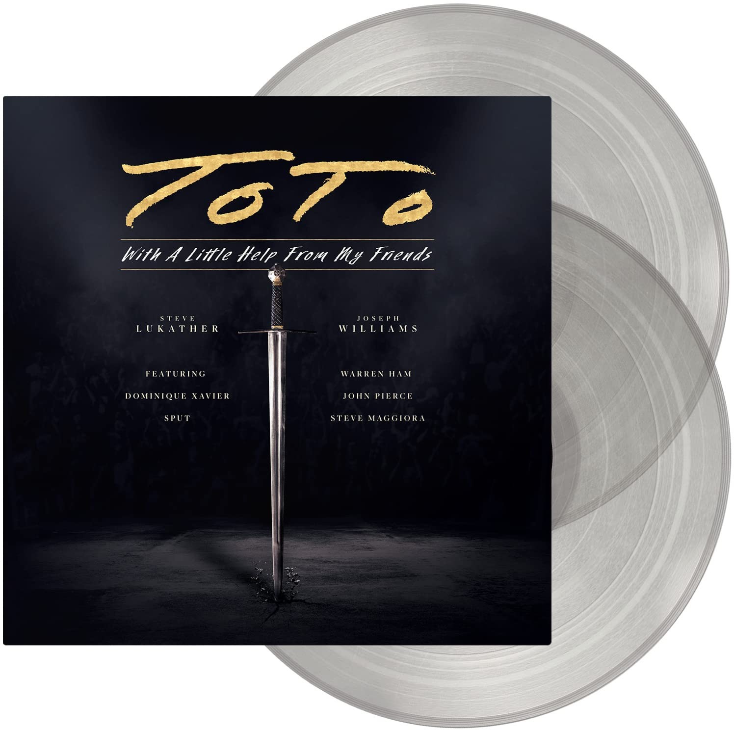Toto : With A Little Aide From My Friends - Best Of Live 2 LP, Clear Vinyle