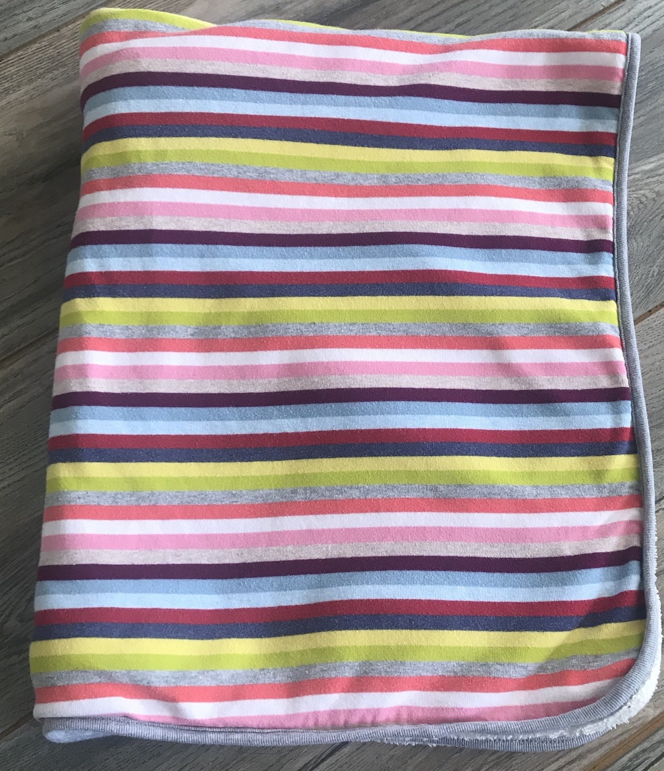 Baby Gap Stripe Cream Sherpa Blanket Lovey Gray Pink Blue Green Maroon 2016