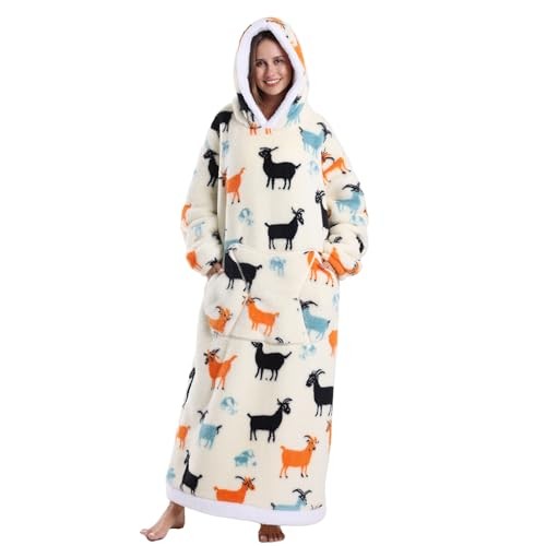 2025 Women Wearable Blanket Hoodie, Cute Oversized Soft Comfy Warm Antelopes