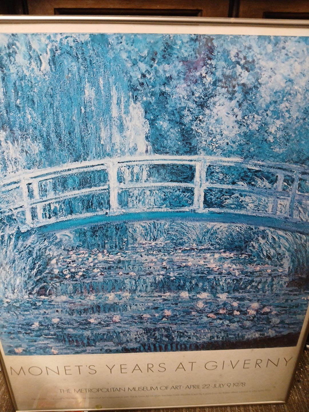 24" X 30" Monet's Years At Giverny The Metropolitan Museum of Art 1978 Framed